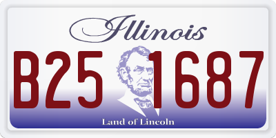 IL license plate B251687
