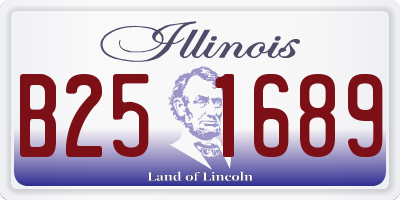 IL license plate B251689