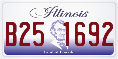 IL license plate B251692