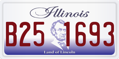 IL license plate B251693