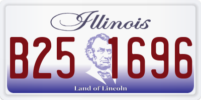 IL license plate B251696
