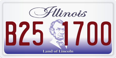 IL license plate B251700
