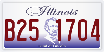 IL license plate B251704