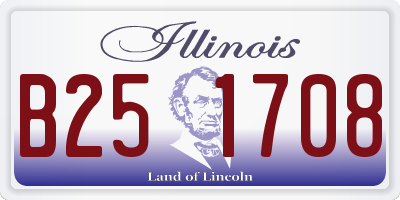 IL license plate B251708