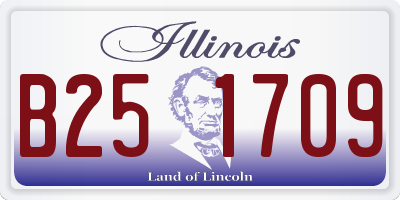 IL license plate B251709