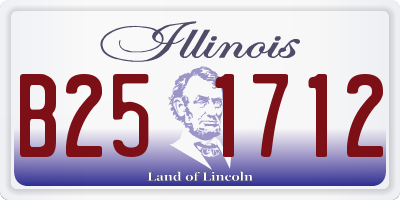 IL license plate B251712