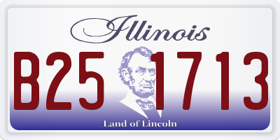 IL license plate B251713