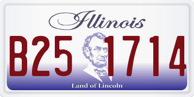 IL license plate B251714