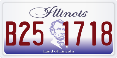 IL license plate B251718