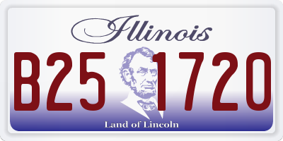 IL license plate B251720