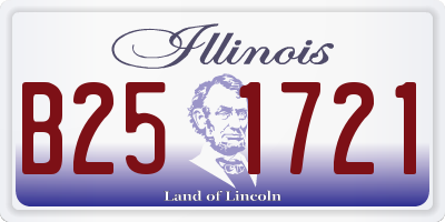 IL license plate B251721