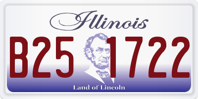 IL license plate B251722