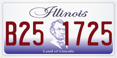 IL license plate B251725