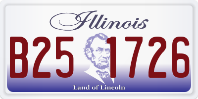 IL license plate B251726