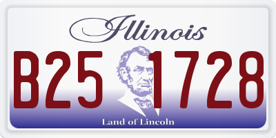 IL license plate B251728