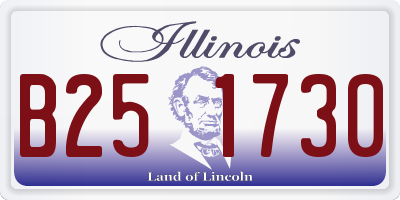 IL license plate B251730