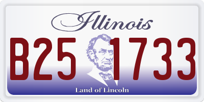 IL license plate B251733