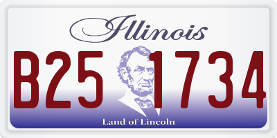 IL license plate B251734