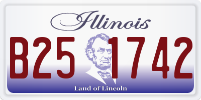 IL license plate B251742