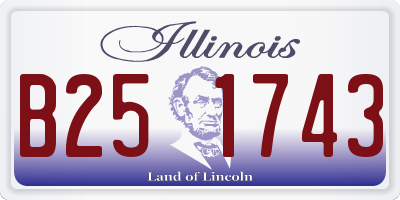 IL license plate B251743