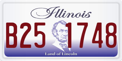 IL license plate B251748