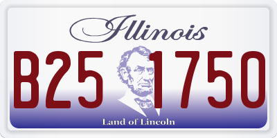 IL license plate B251750