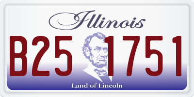 IL license plate B251751