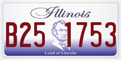 IL license plate B251753