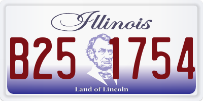 IL license plate B251754