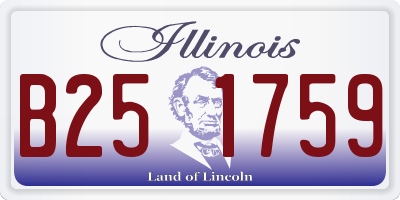 IL license plate B251759