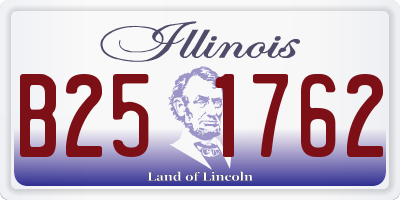IL license plate B251762