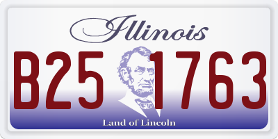 IL license plate B251763