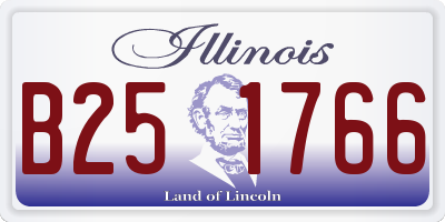 IL license plate B251766