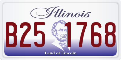 IL license plate B251768