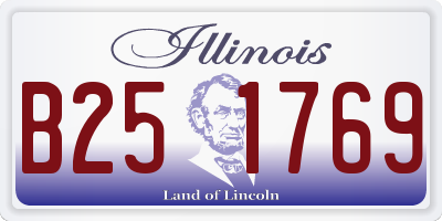 IL license plate B251769