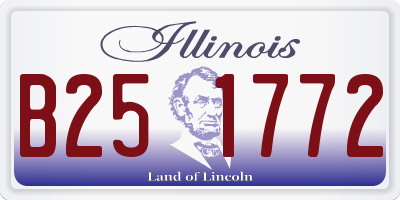 IL license plate B251772