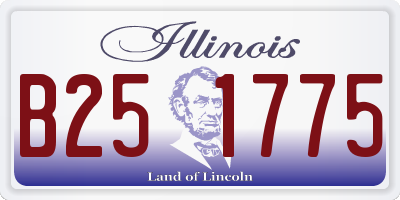 IL license plate B251775