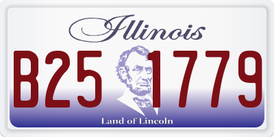 IL license plate B251779