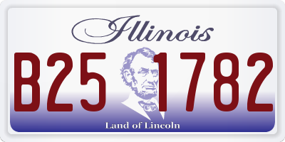 IL license plate B251782