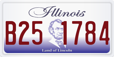 IL license plate B251784
