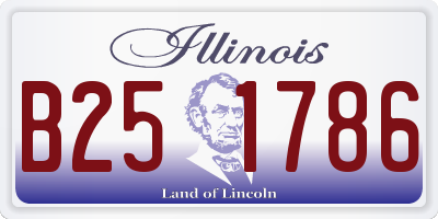 IL license plate B251786