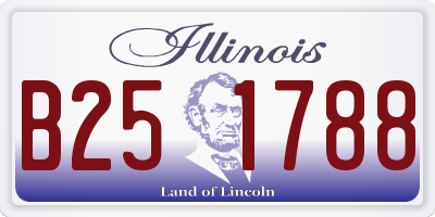 IL license plate B251788