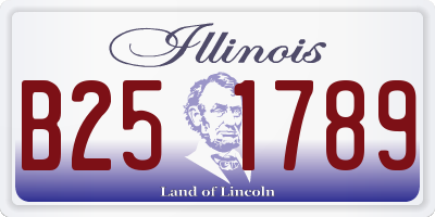 IL license plate B251789