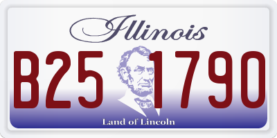 IL license plate B251790