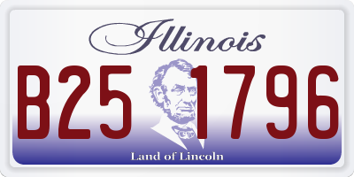 IL license plate B251796