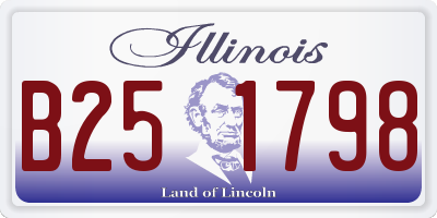 IL license plate B251798