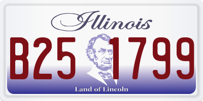 IL license plate B251799
