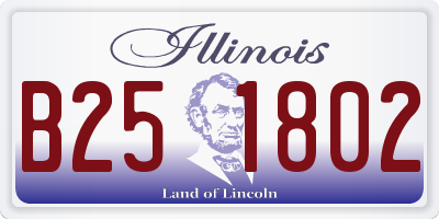 IL license plate B251802