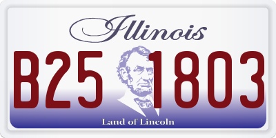 IL license plate B251803