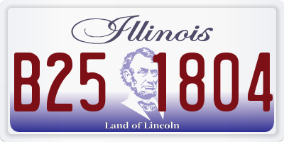 IL license plate B251804